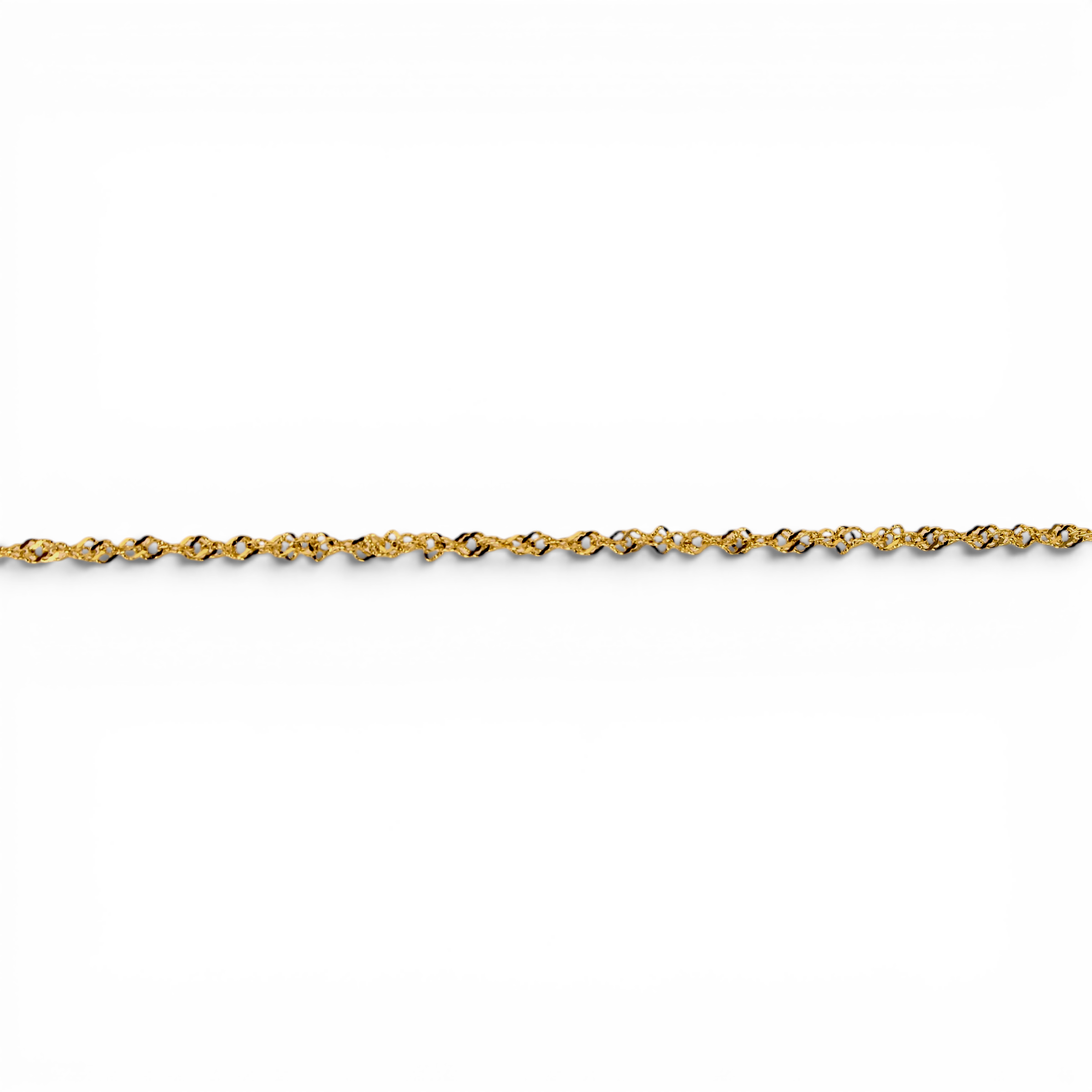 Gold Singapore Twisted Curb Chain