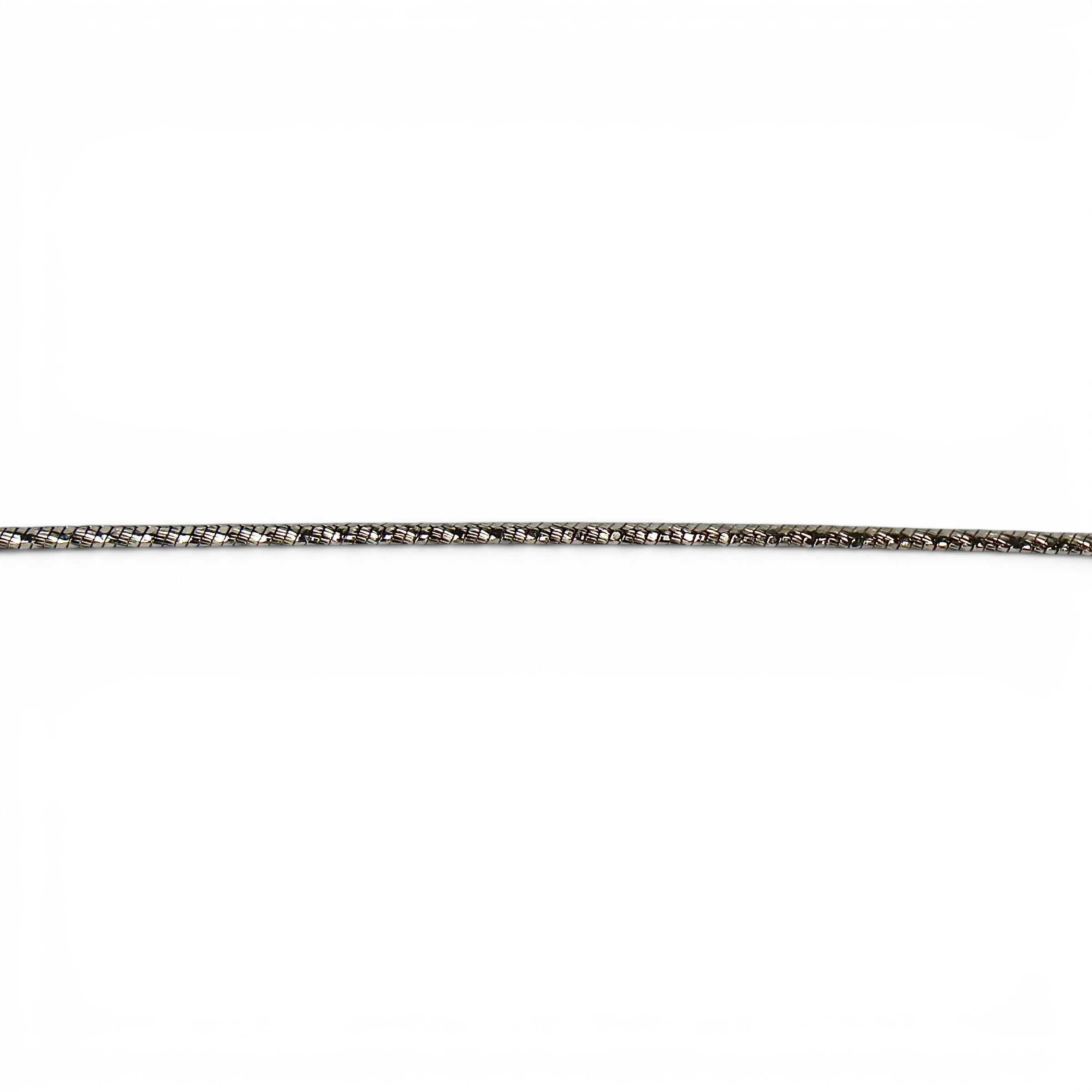 Silver Diamond Cut Snake Chain