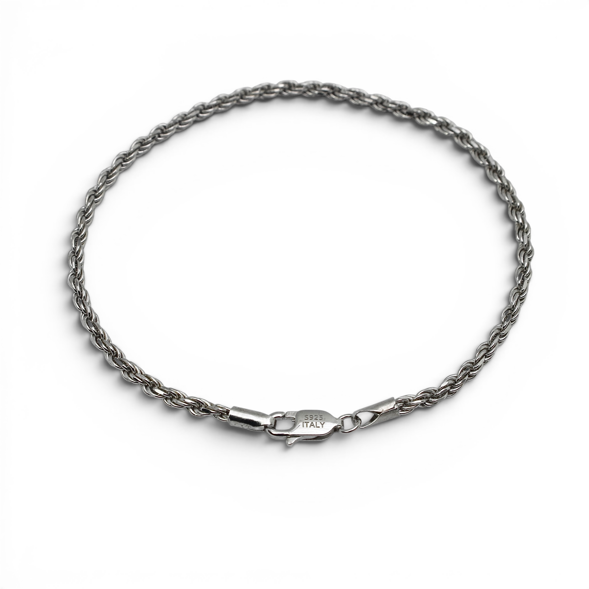 Silver Rope Bracelet