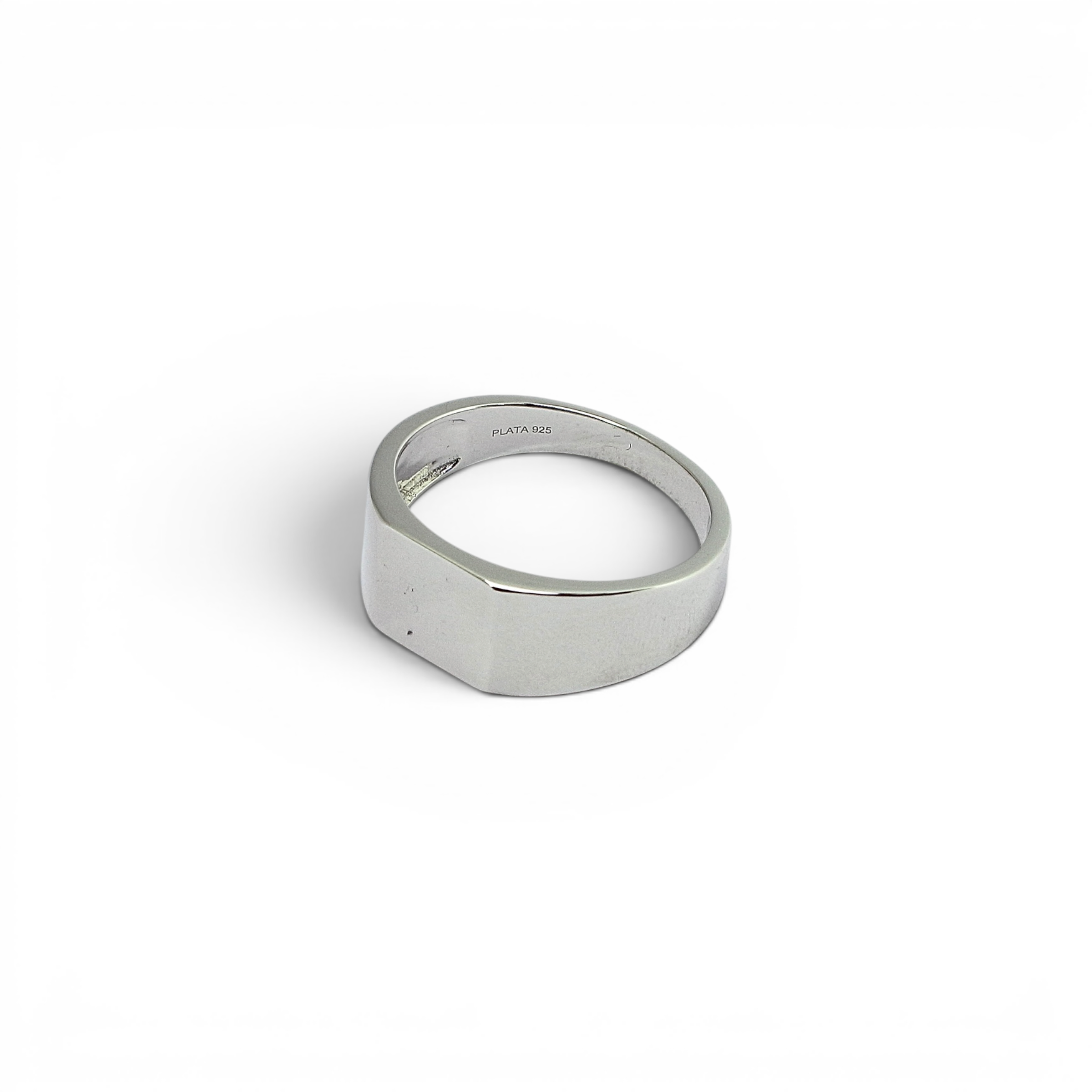 Silver Flat Signet Ring