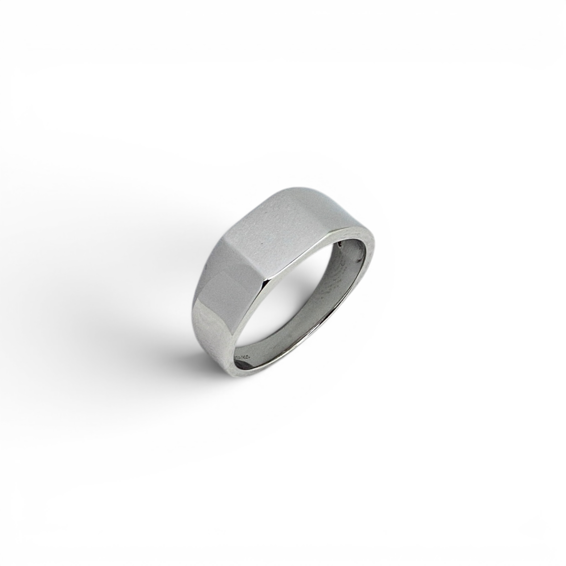 Silver Flat Signet Ring