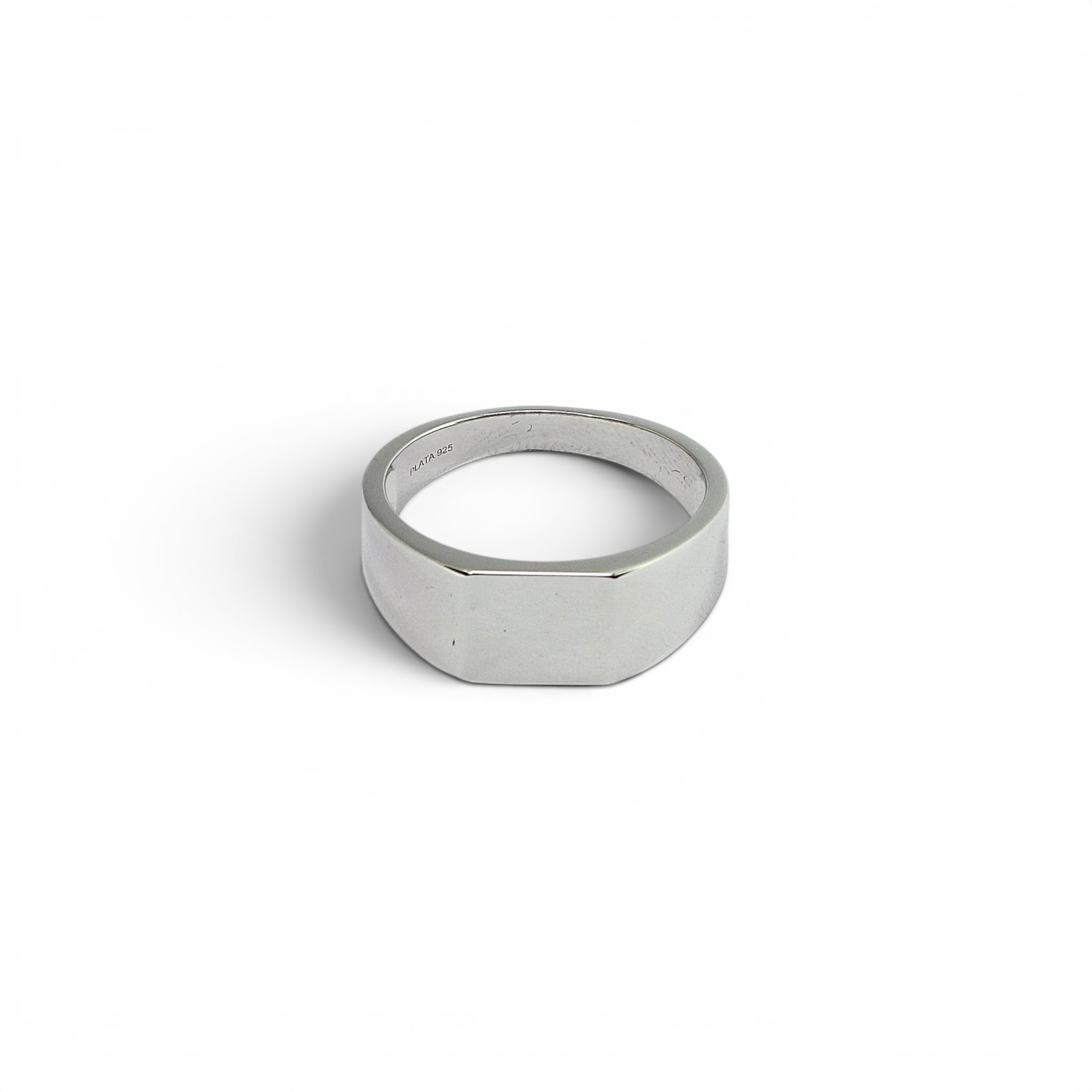 Silver Flat Signet Ring