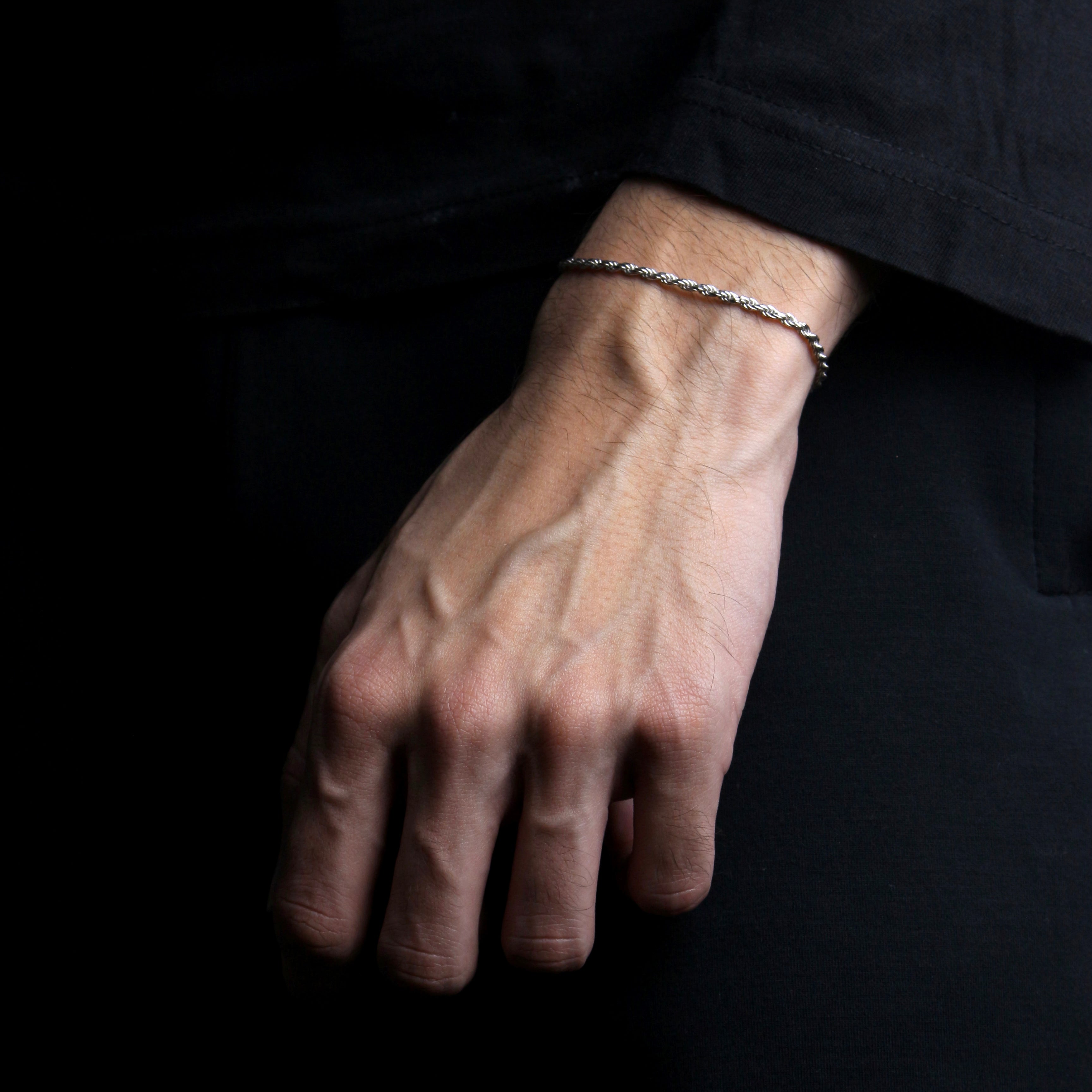 Silver Rope Bracelet