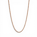 Rose Gold Singapore Twisted Curb Chain