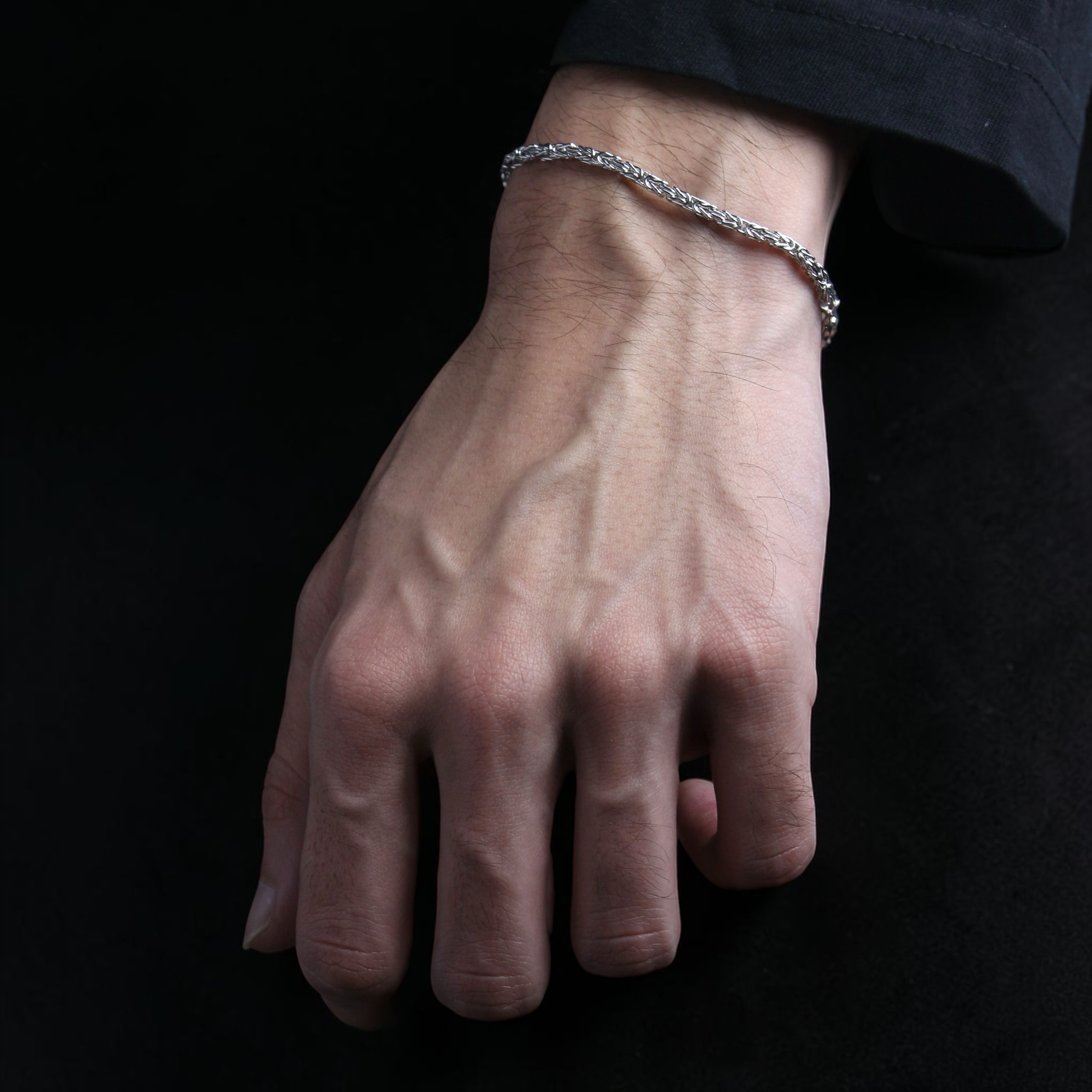 Silver Byzantine Link Bracelet