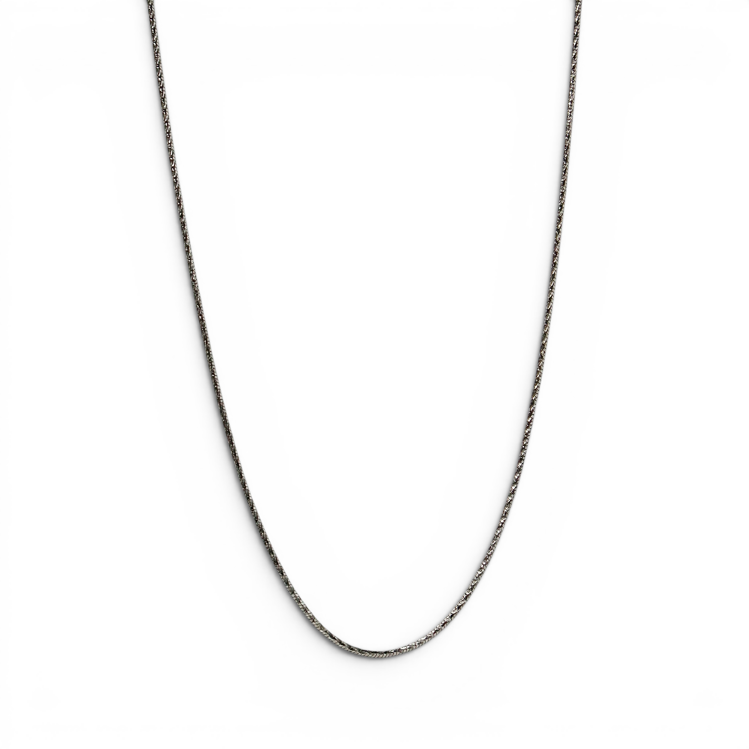 Silver Diamond Cut Snake Chain