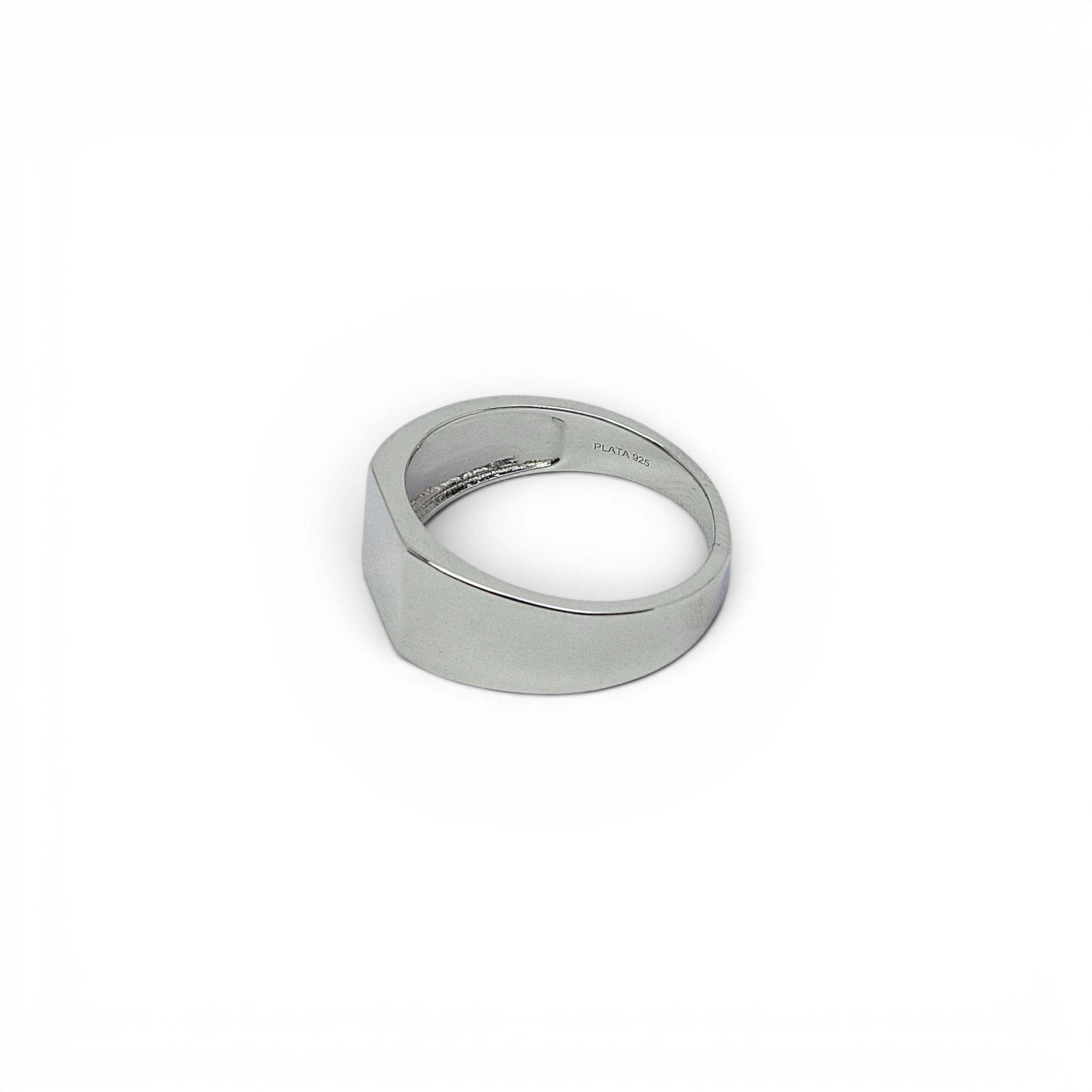 Silver Flat Signet Ring