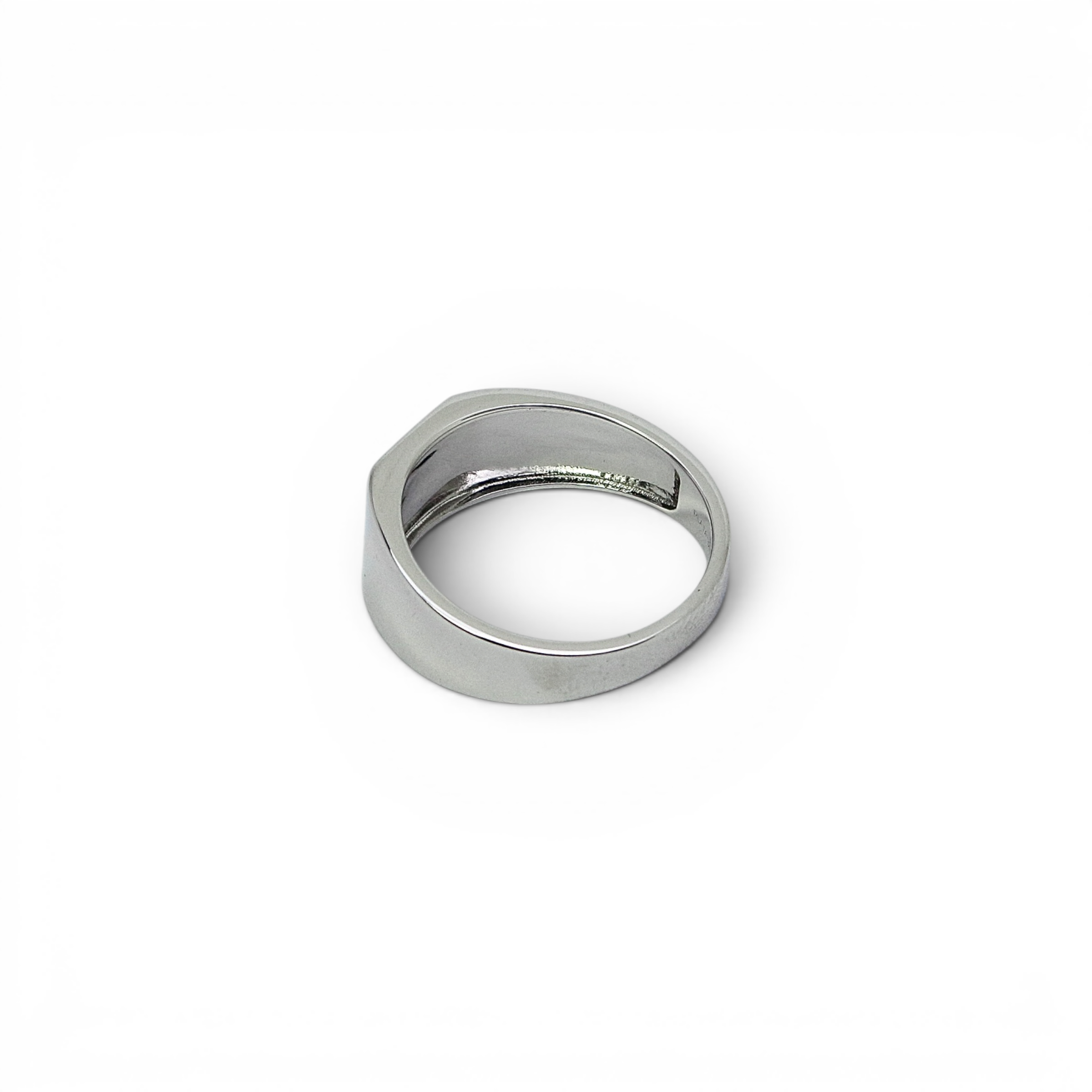 Silver Flat Signet Ring