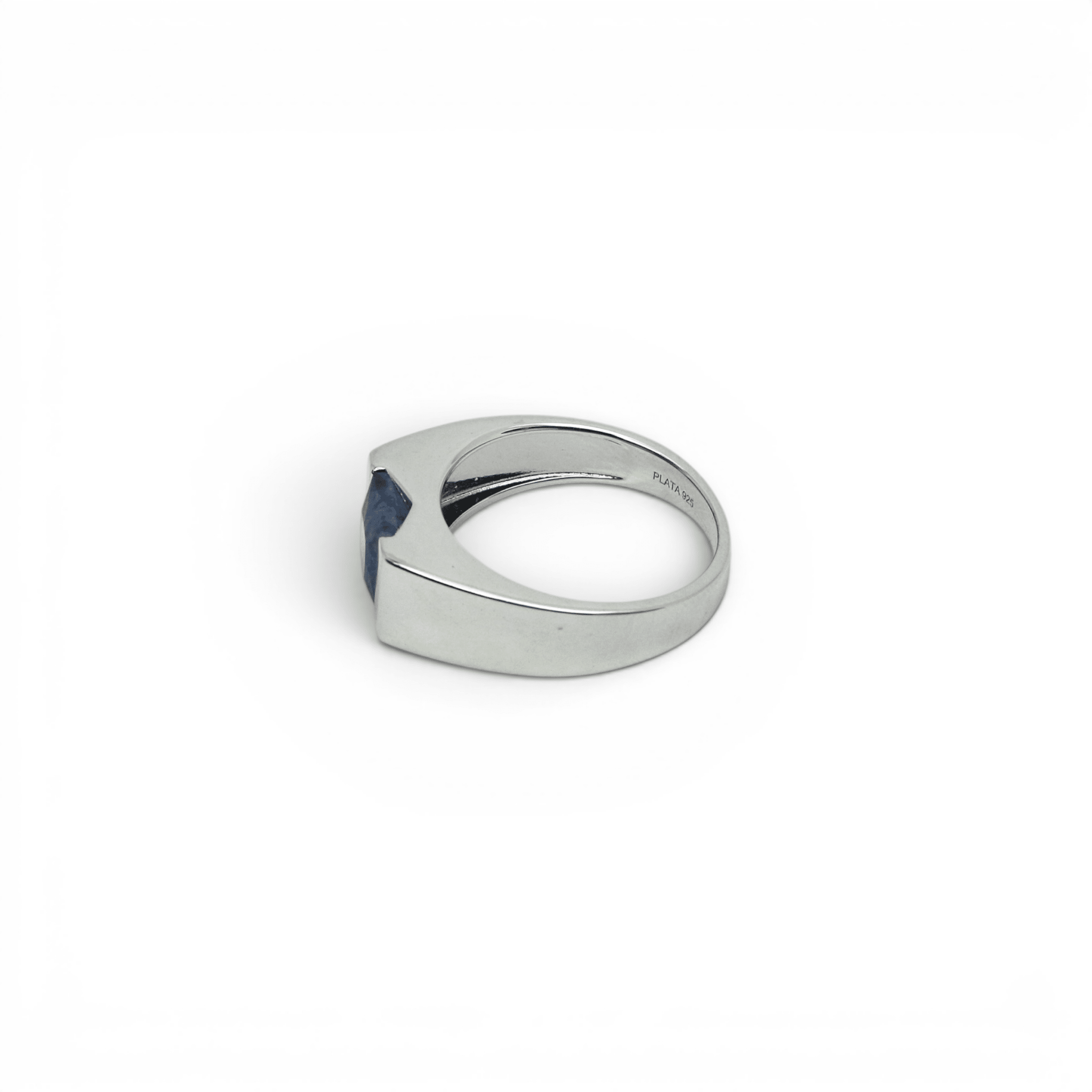 African Blue Sapphire Ring - PLATA