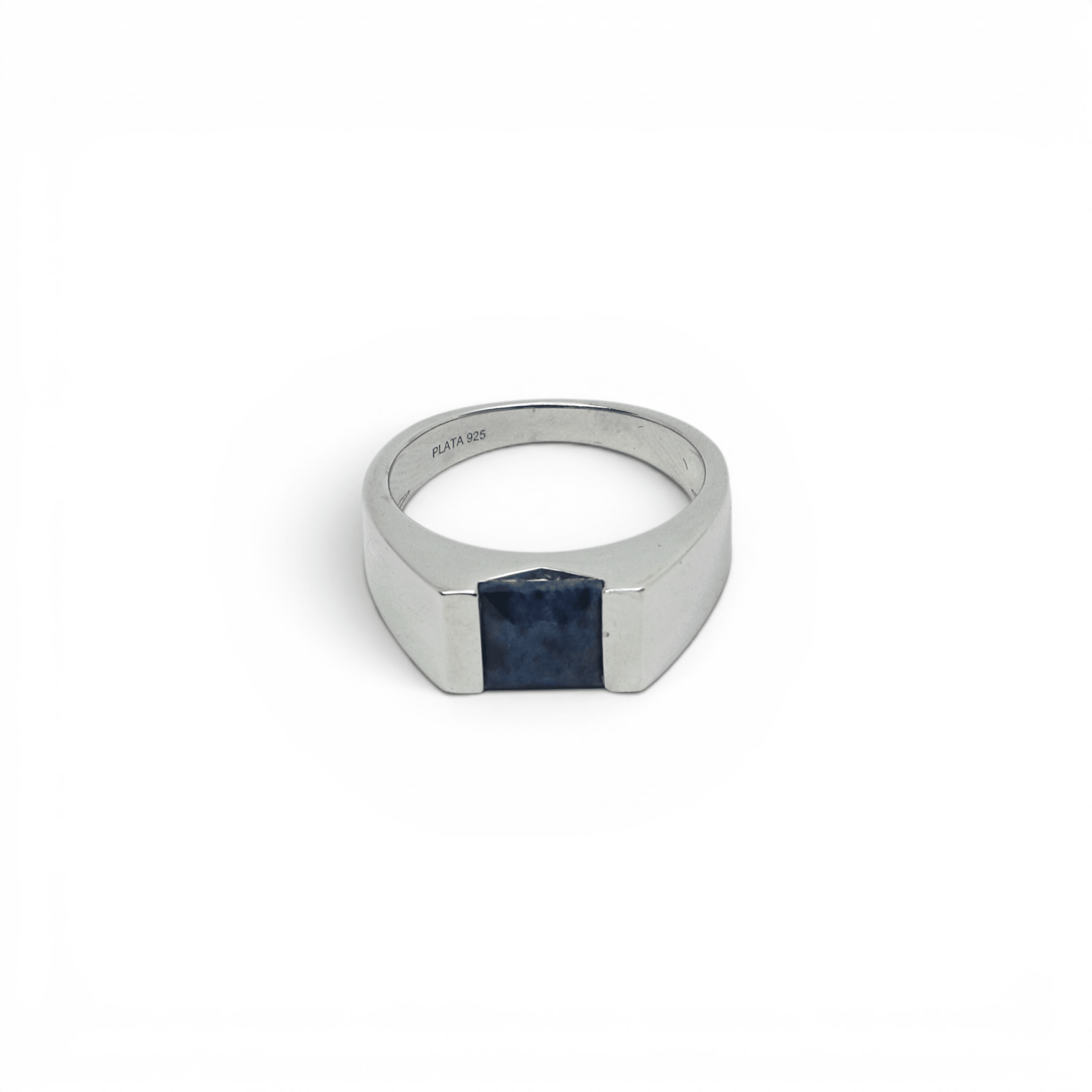 African Blue Sapphire Ring - PLATA