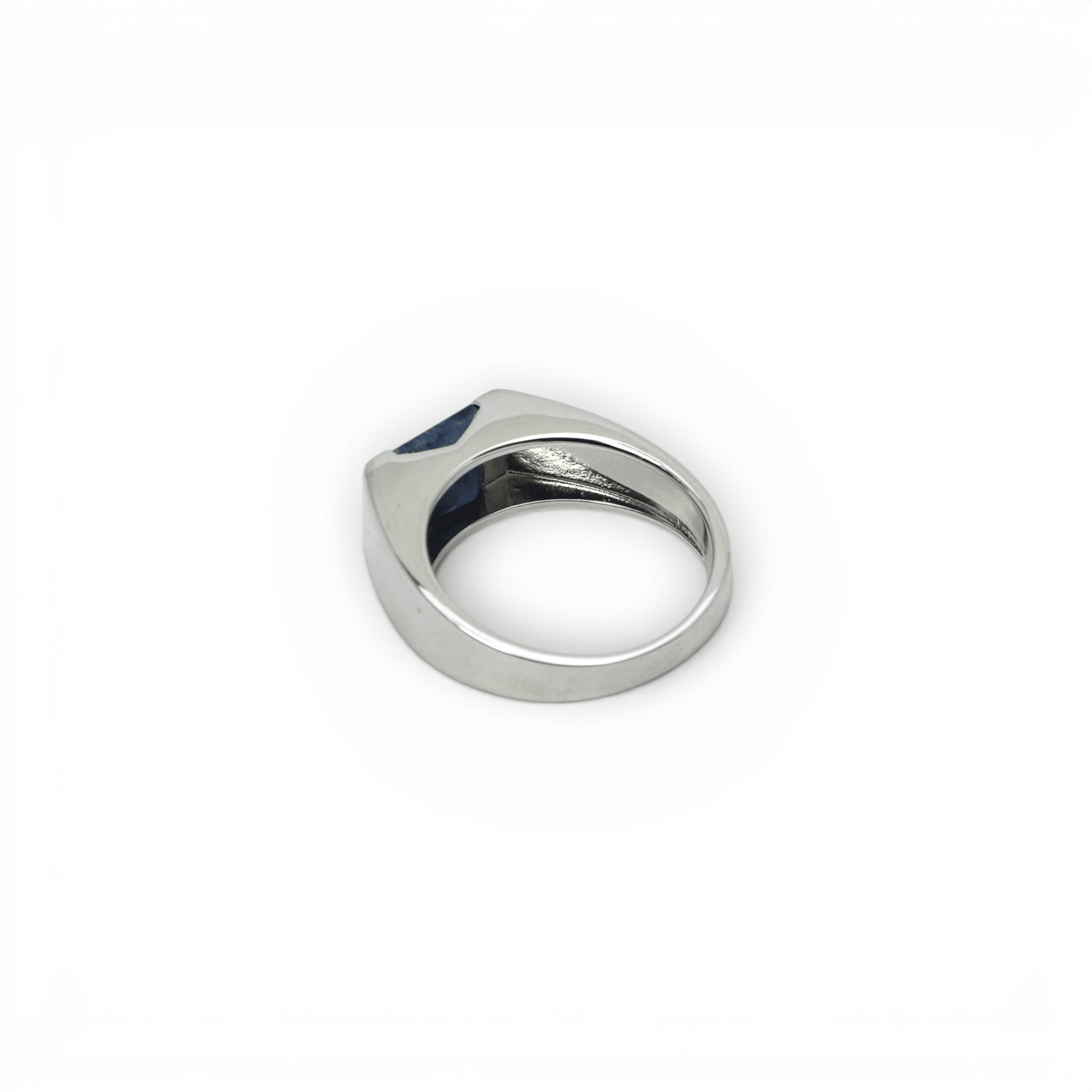 African Blue Sapphire Ring - PLATA