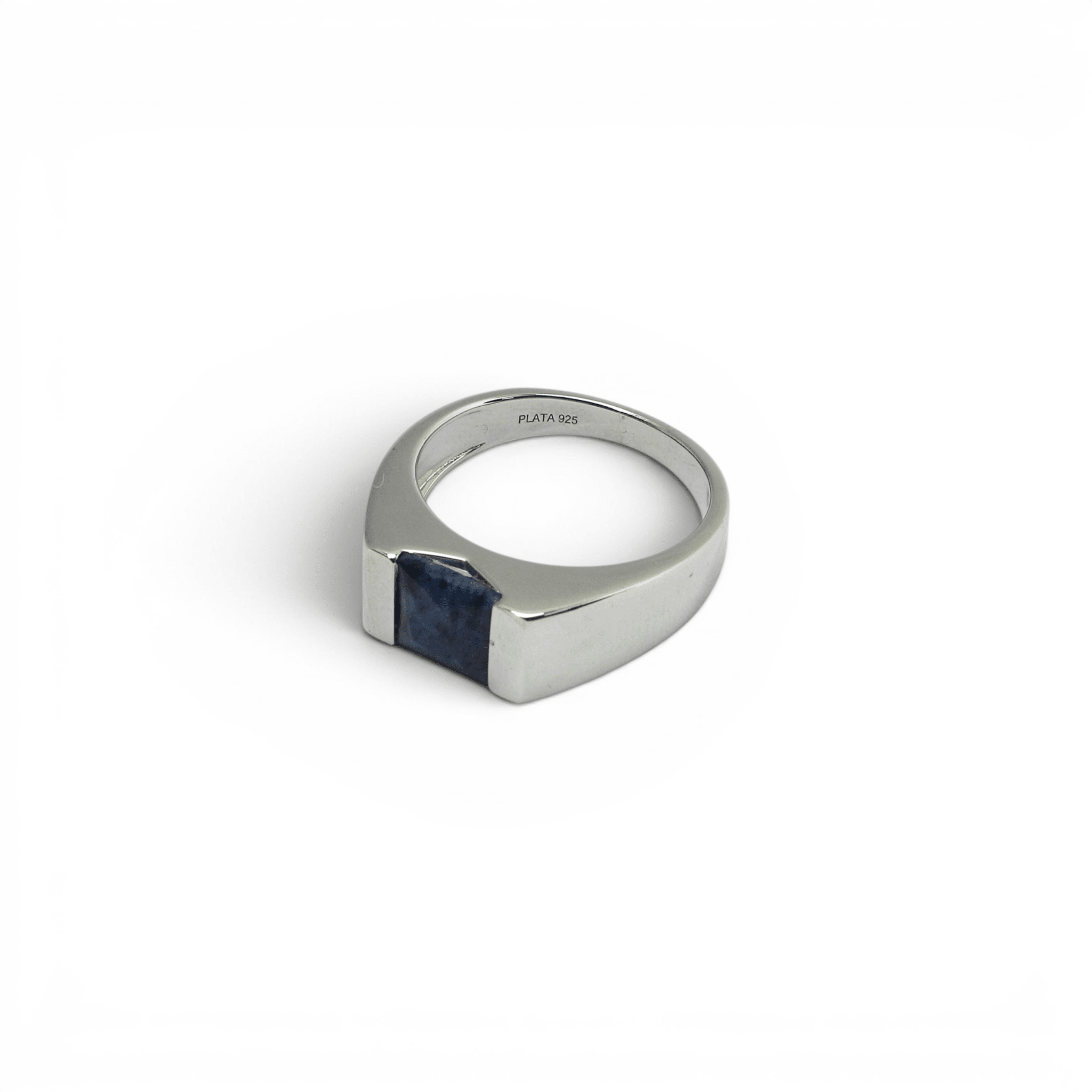African Blue Sapphire Ring - PLATA