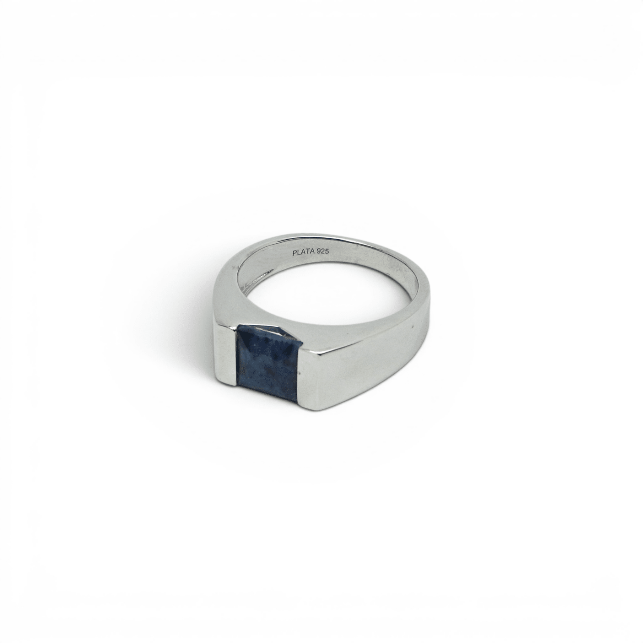African Blue Sapphire Ring - PLATA