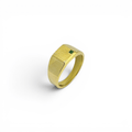 Gold Sunburst Signet Ring - PLATA
