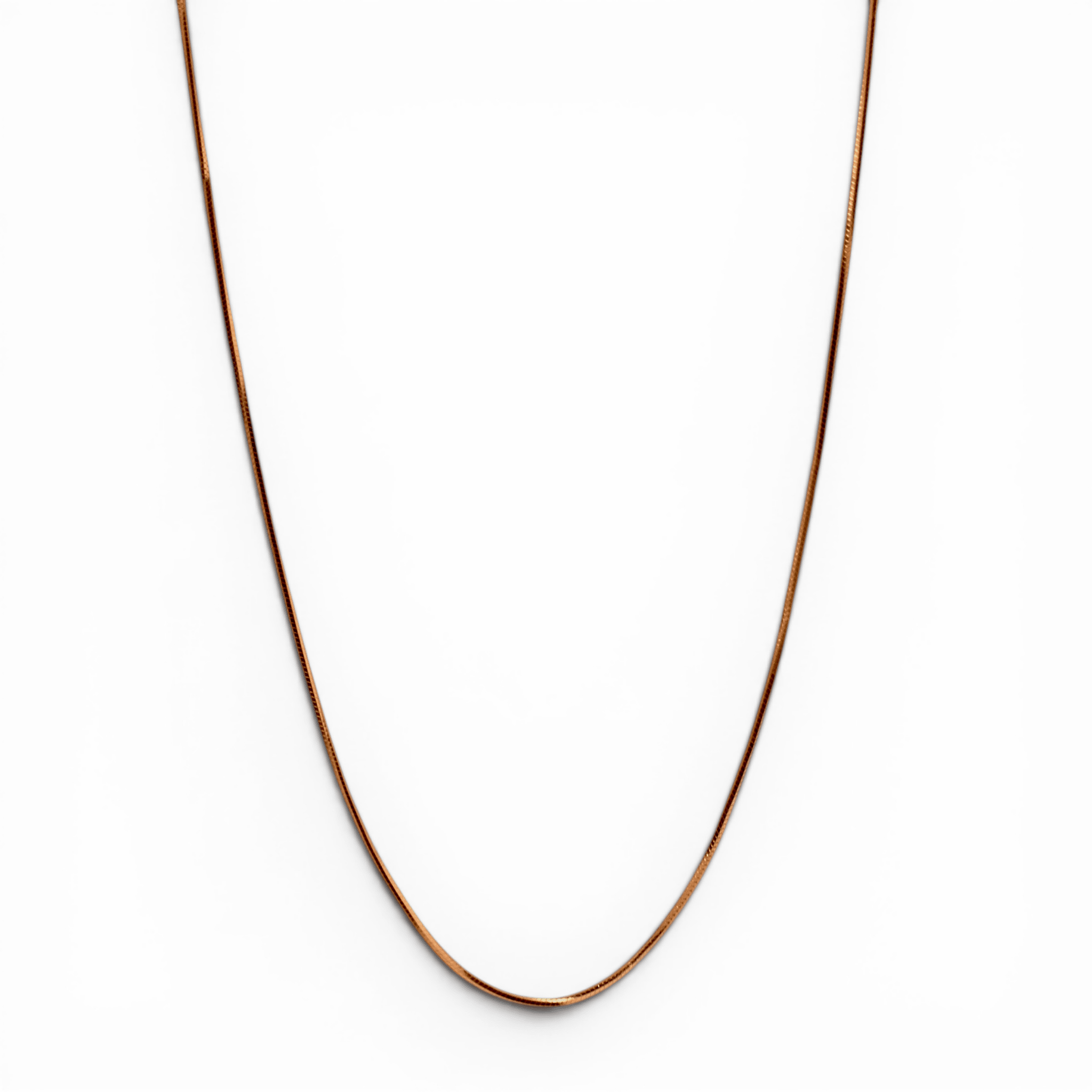 Rose Gold Flat Snake Chain - PLATA