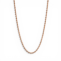 Rose Gold Singapore Twisted Curb Chain - PLATA