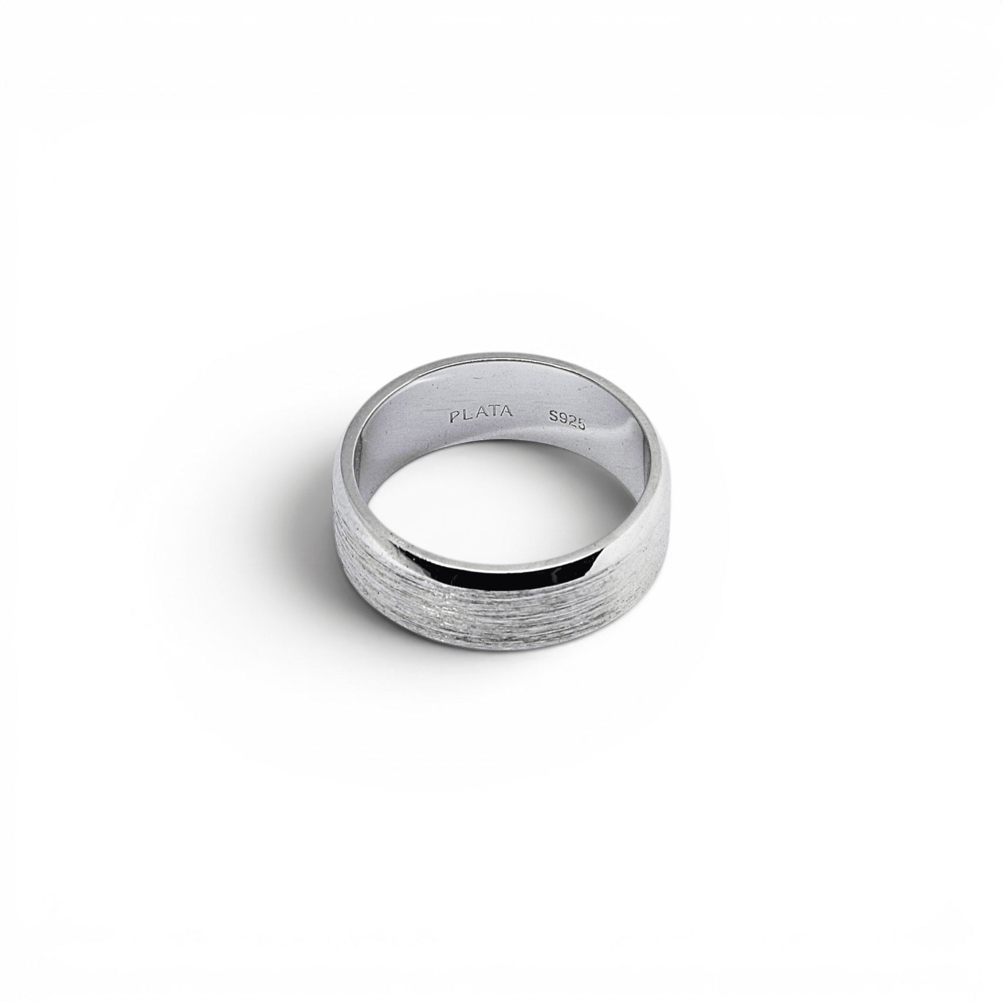 Silver Brushed Band - PLATA