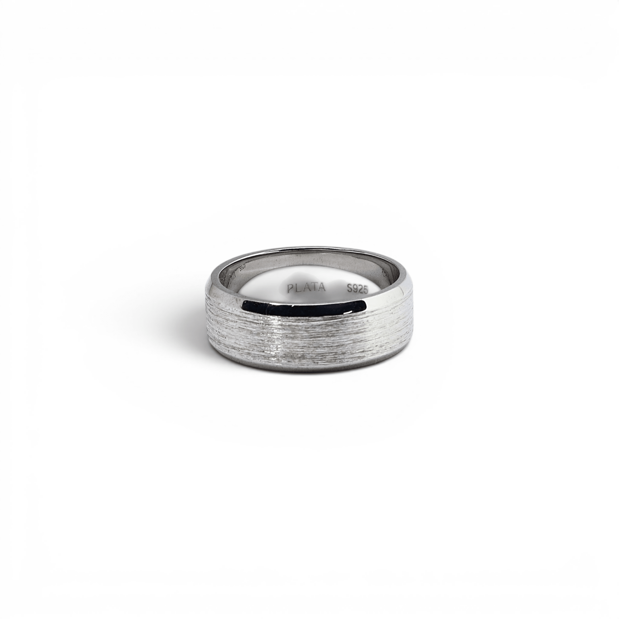 Silver Brushed Band - PLATA