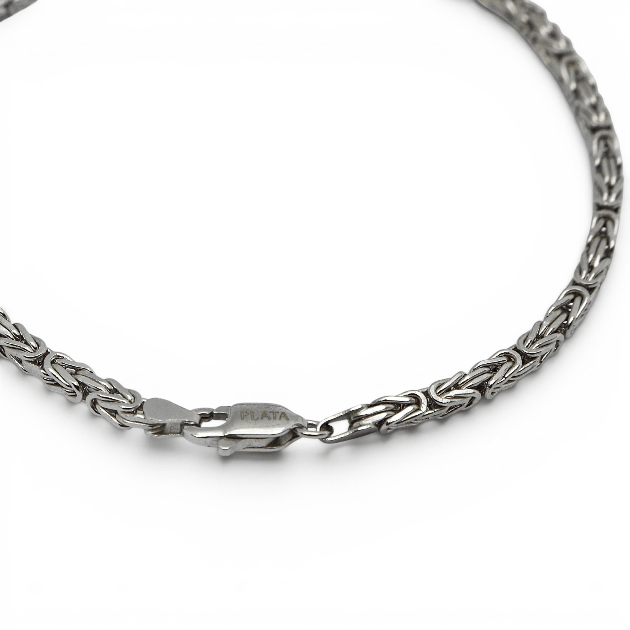 Silver Byzantine Link Bracelet - PLATA