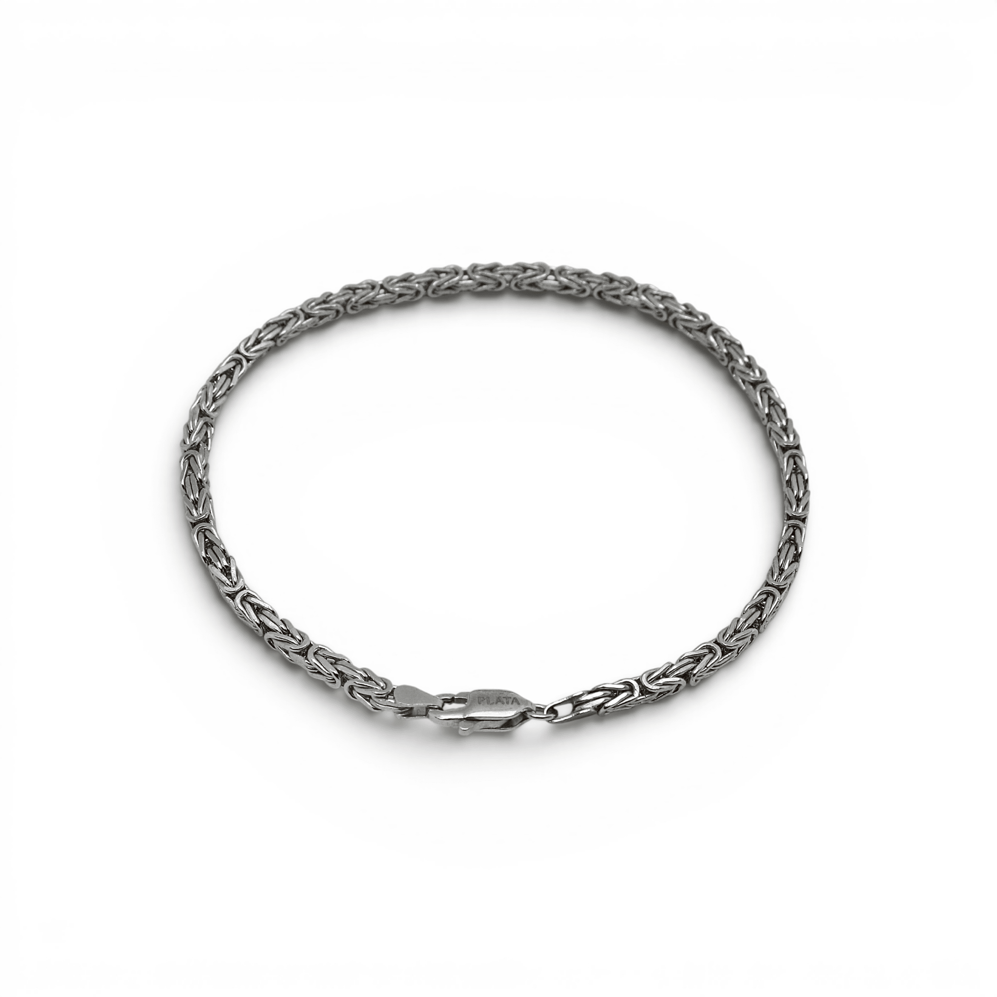 Silver Byzantine Link Bracelet - PLATA