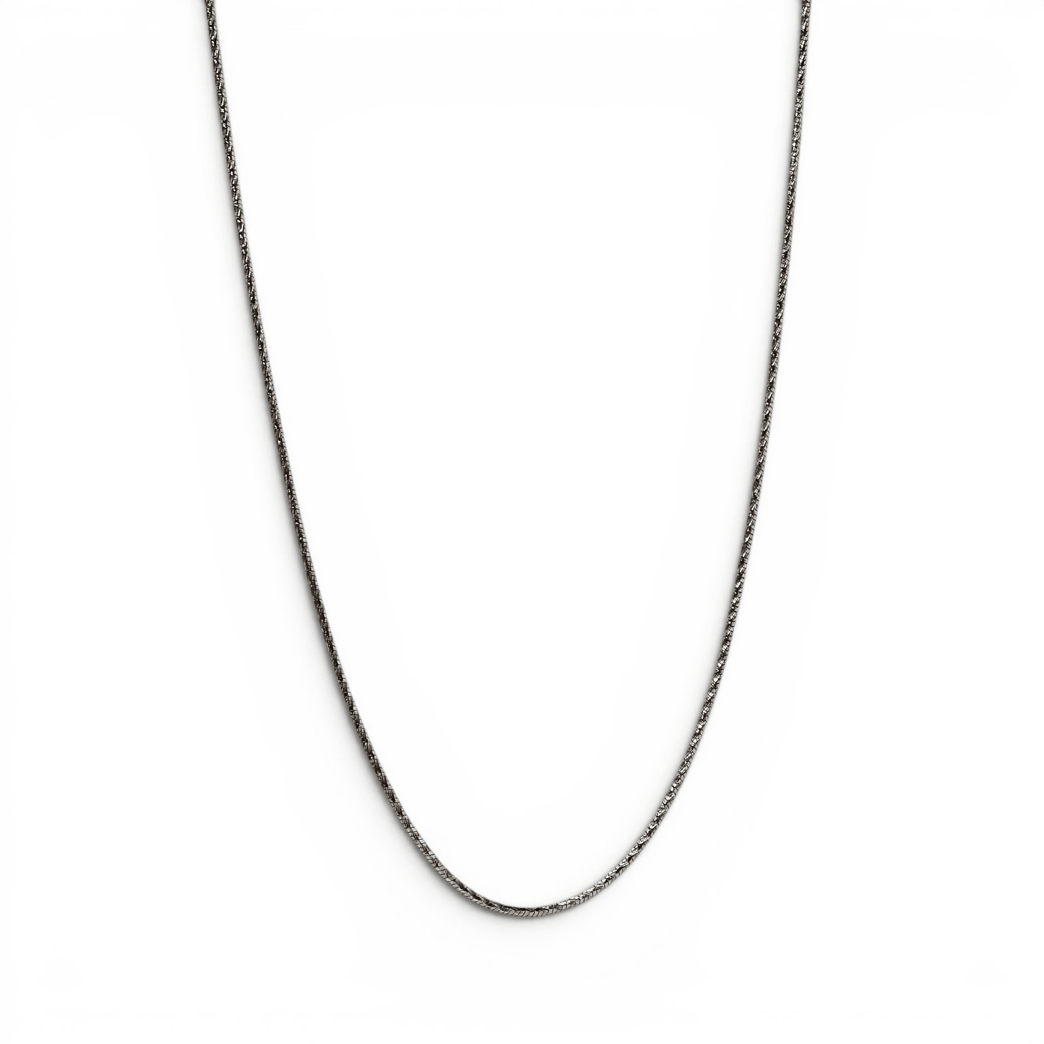 Silver Diamond Cut Snake Chain - PLATA