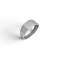Silver Flat Signet Ring - PLATA