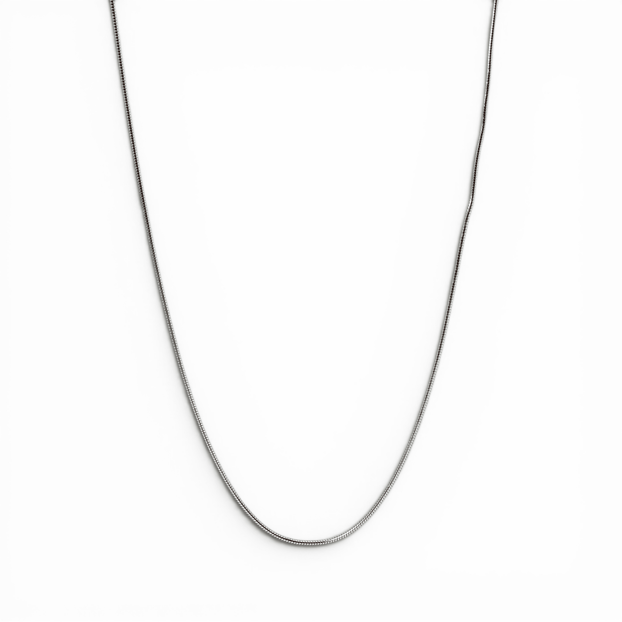 Silver Round Snake Chain - PLATA