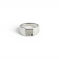Silver Sunburst Signet Ring - PLATA