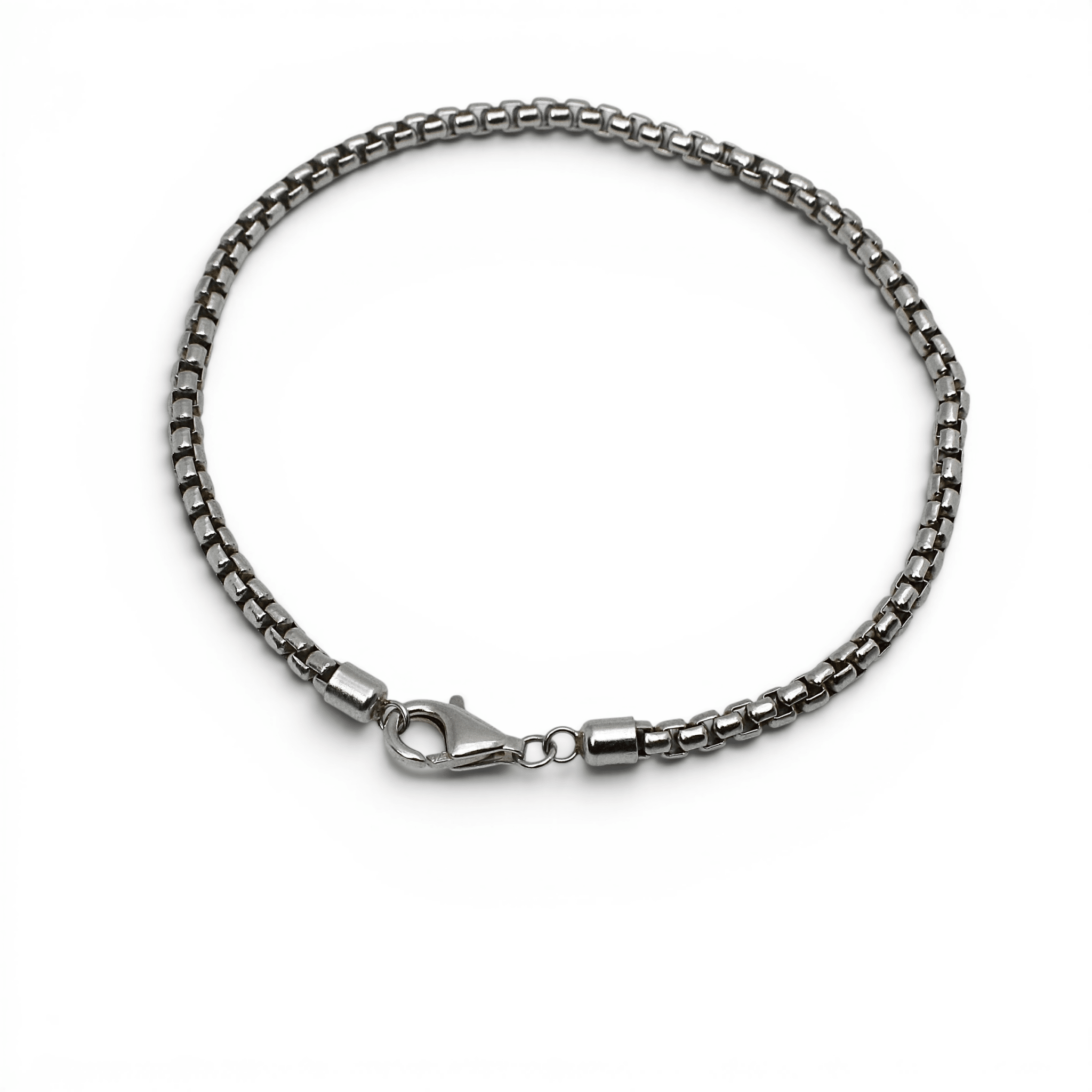 Silver Venetian Box Bracelet - PLATA