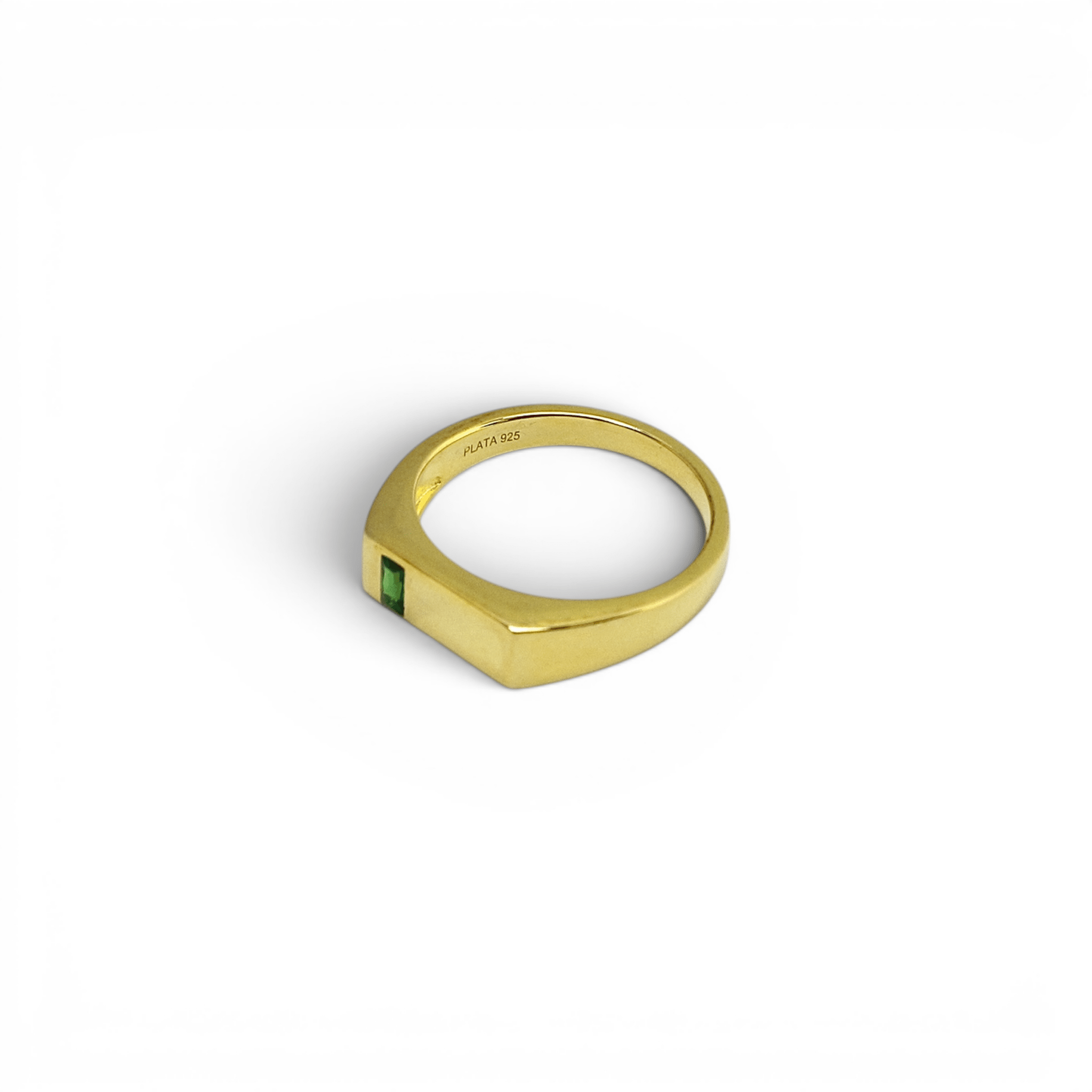 The Gold Emerald Ring - PLATA