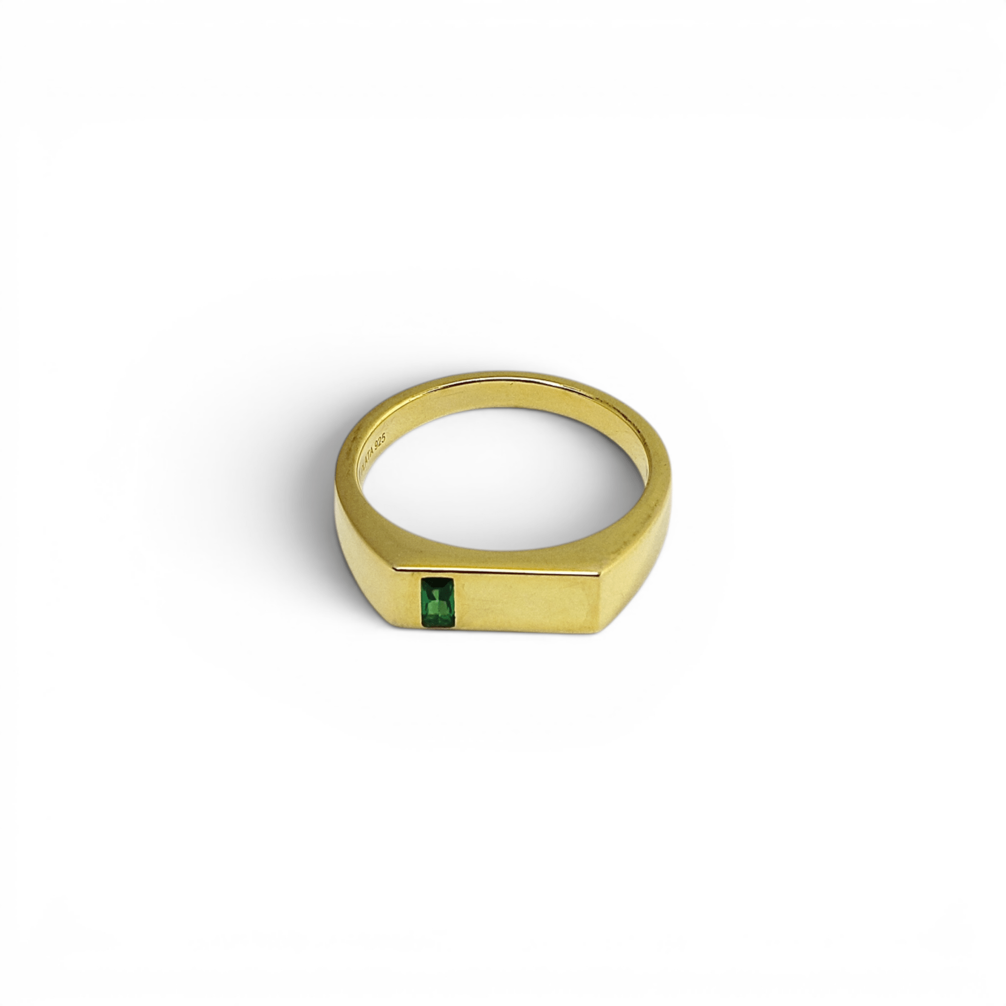 The Gold Emerald Ring - PLATA