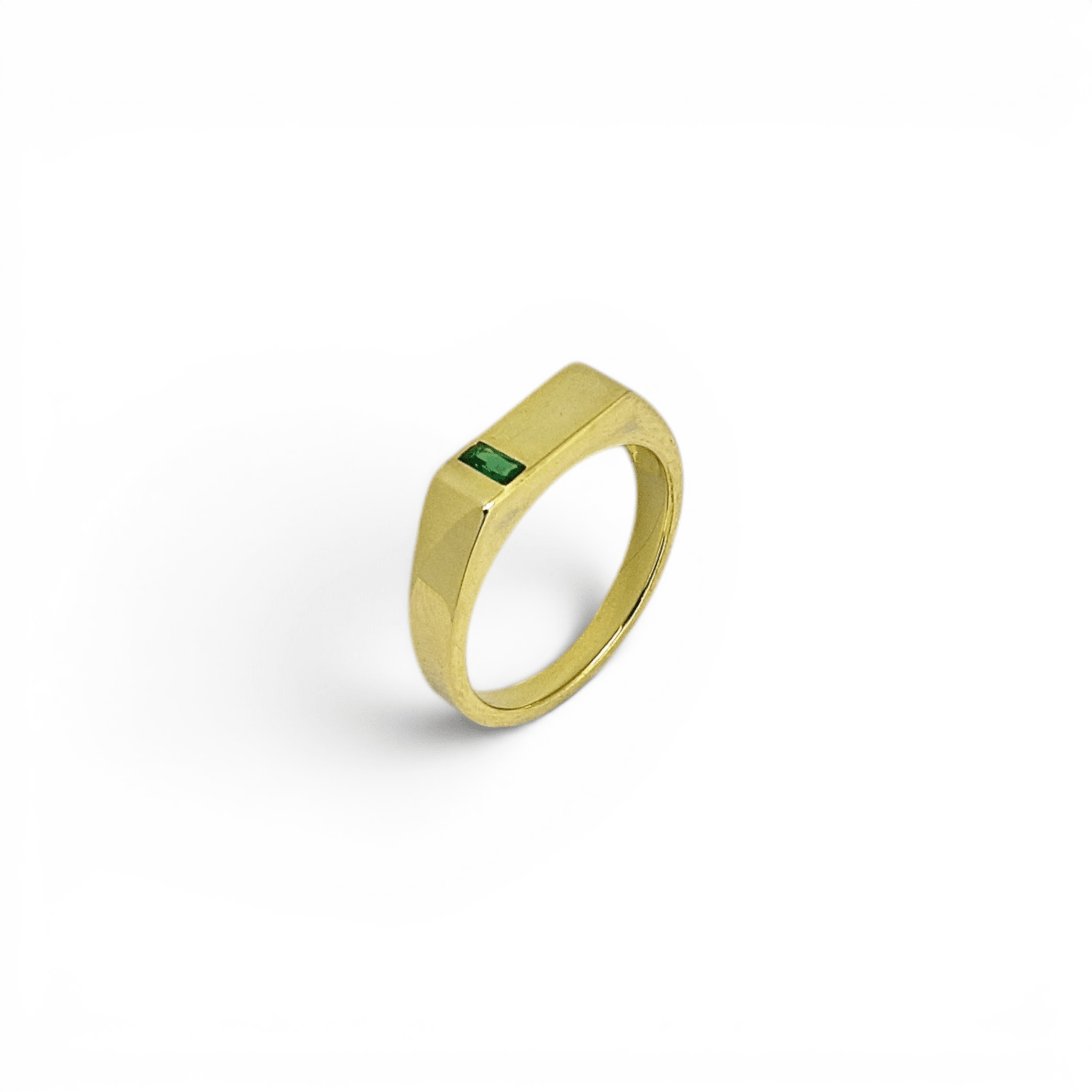The Gold Emerald Ring - PLATA
