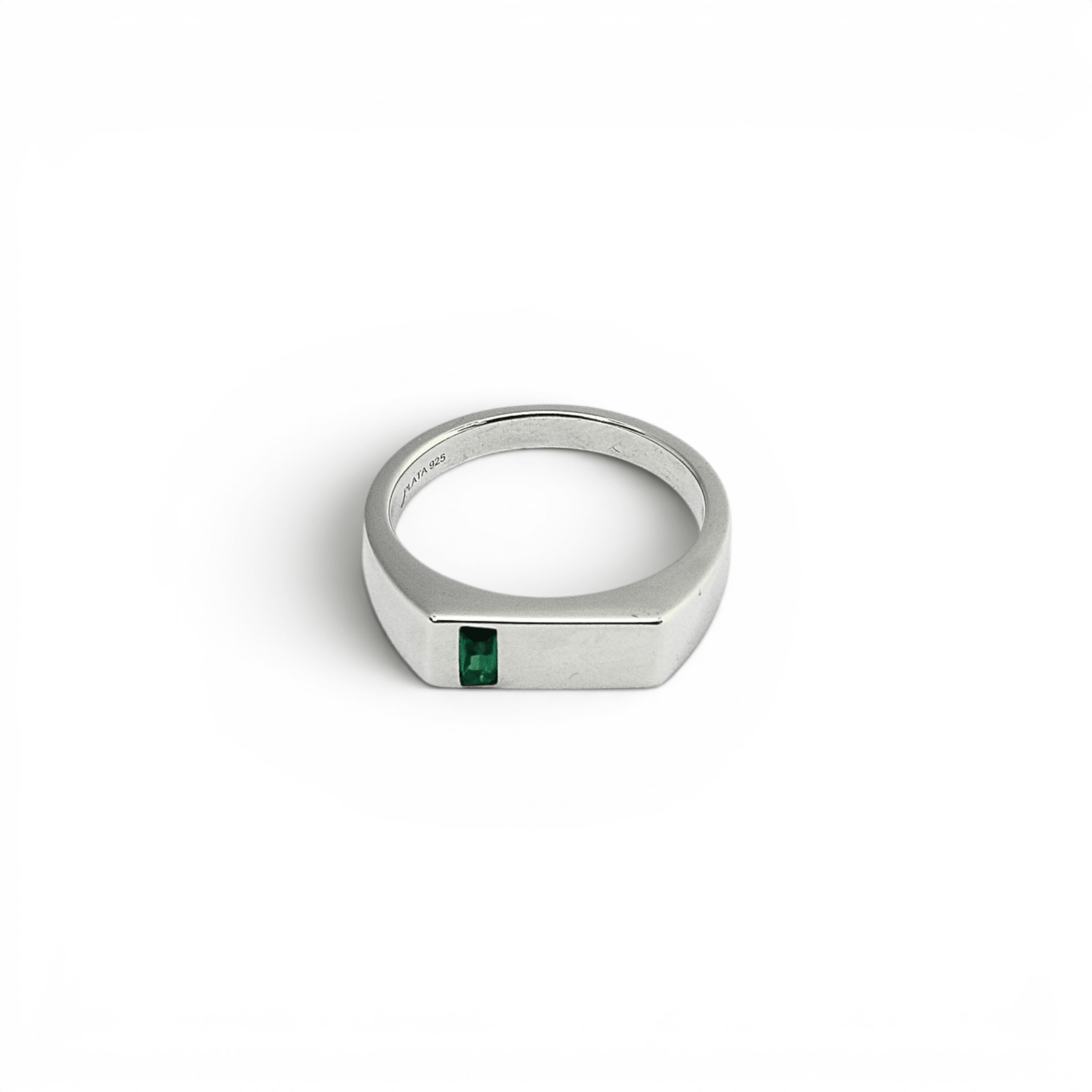 The Silver Emerald Ring - PLATA